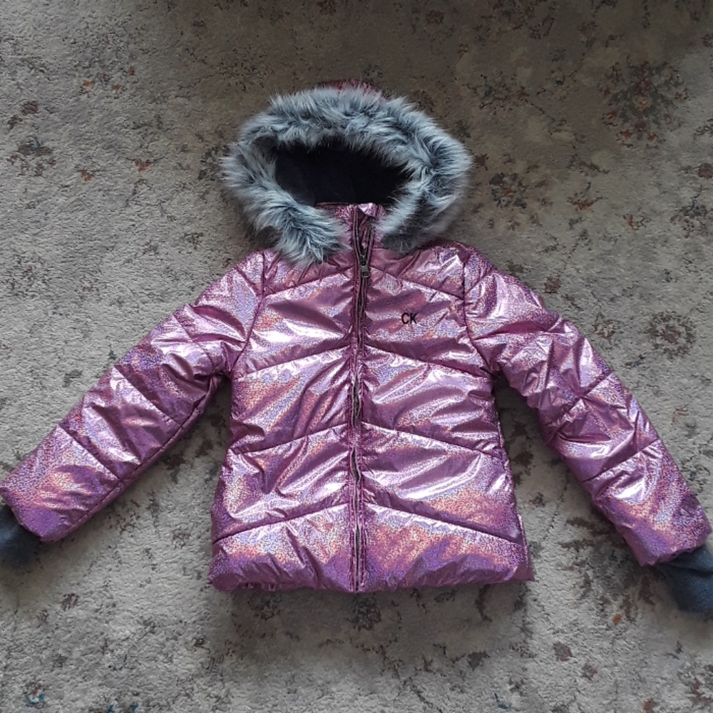 Girls sz. 7/sm. very cute pink holographic